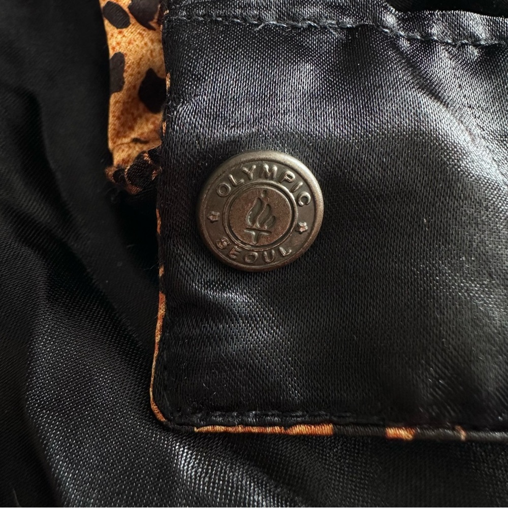 Vintage 80s Baddie Seoul Olympics Cheetah Print Jacket - Picture 10 of 13